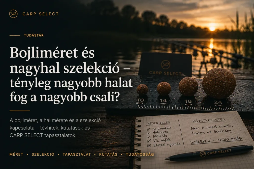 Bojliméret nagy pontyra – tényleg nagyobb halat fog? | CARP SELECT