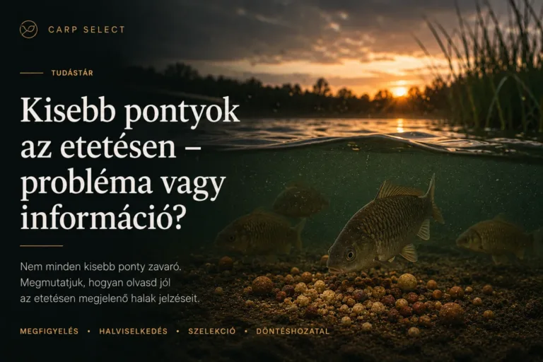 Kisebb pontyok az etetésen – probléma vagy információ? | CARP SELECT