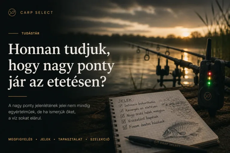 Honnan tudjuk, hogy nagy ponty jár az etetésen? | CARP SELECT