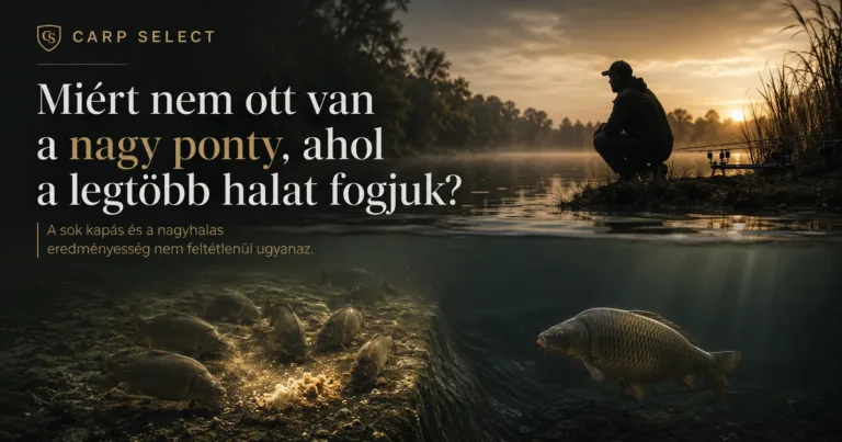 Nagy ponty helyválasztás szelektív pontyhorgászatban