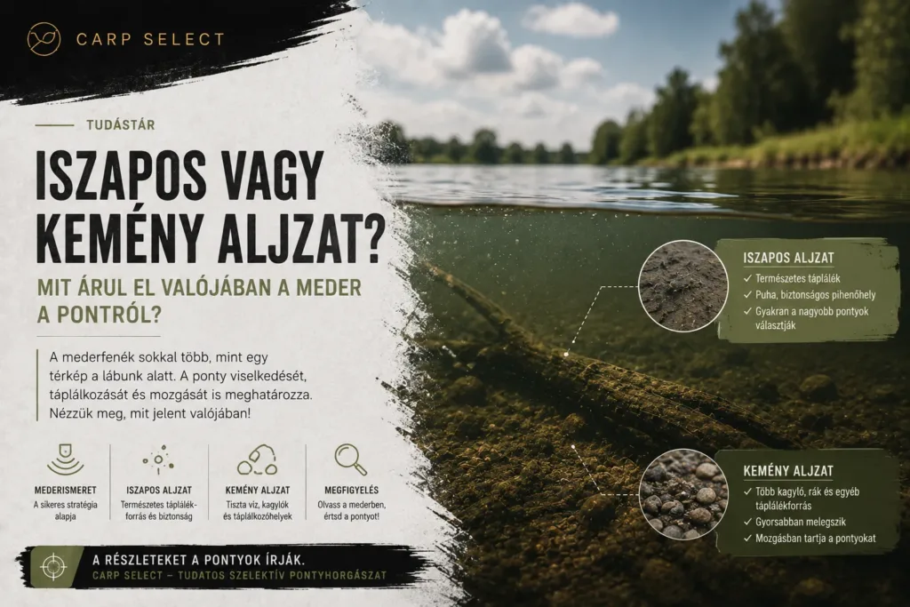 Iszapos és kemény aljzat összehasonlítása pontyhorgászatban