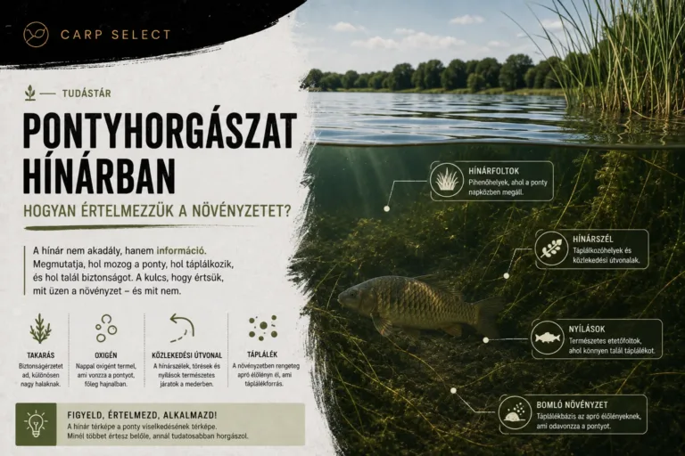 Pontyhorgászat hínárban – vízinövényzet és pontyélőhely